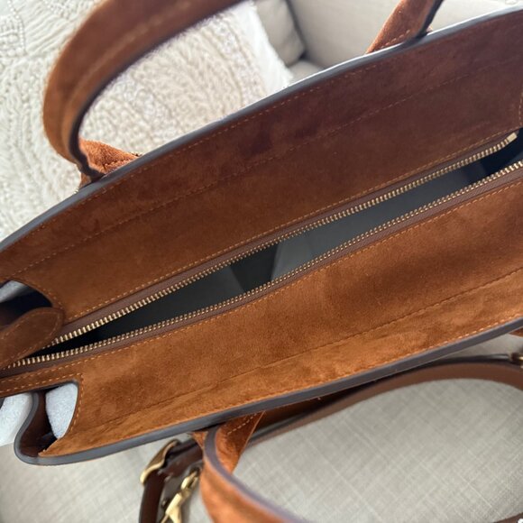 Coach Soft Empire 40 Warm Brown Suede - Picture 5 of 8